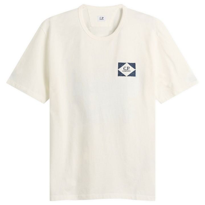 Photo: C.P. Company Men's Hand-Sprayed T-Shirt in Gauze White