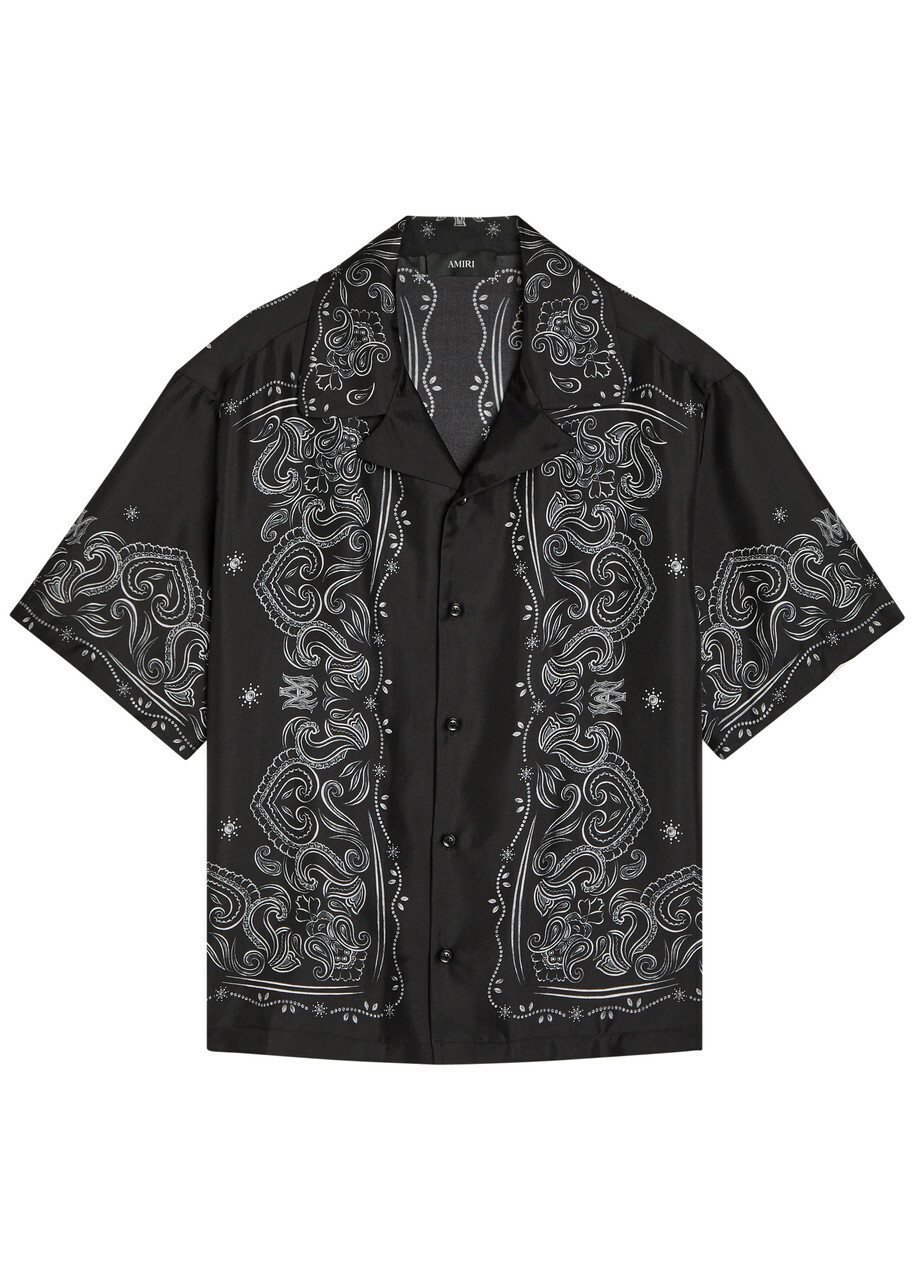 AMIRI Blue Bleach Oxford Shirt Amiri