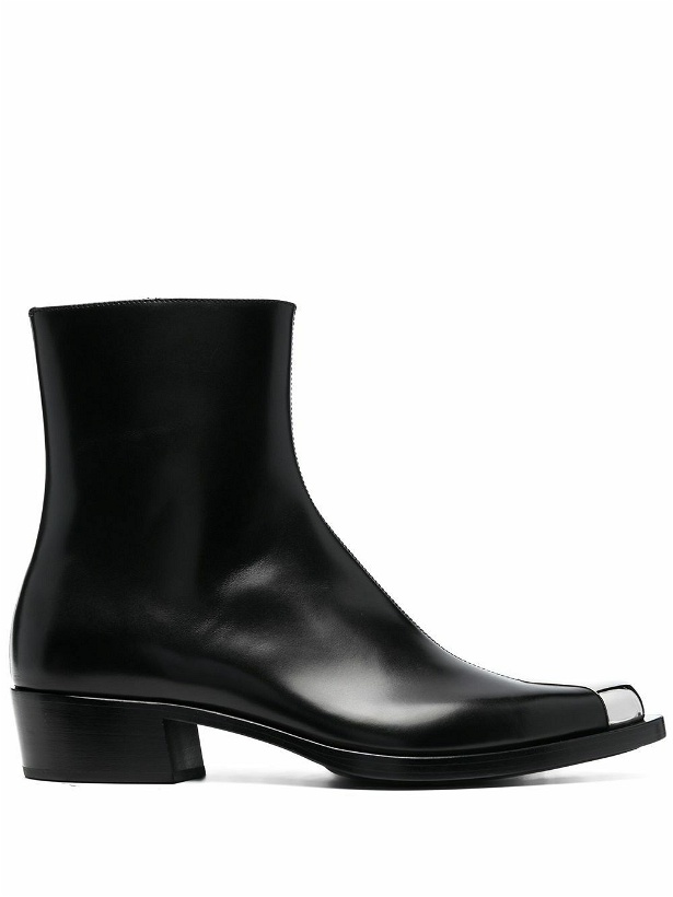 Photo: ALEXANDER MCQUEEN - Punk Leather Ankle Boots