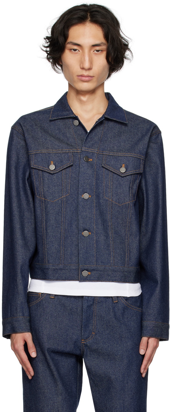 K.NGSLEY Indigo Cropped Denim Jacket