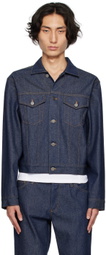 K.NGSLEY Indigo Cropped Denim Jacket