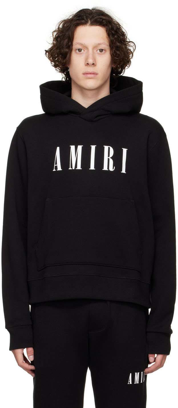 AMIRI Black Cotton Hoodie Amiri