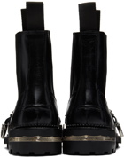 Toga Pulla Black Embellished Chelsea Boots