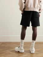 Acne Studios - Forge Straight-Leg Cotton-Jersey Drawstring Shorts - Black