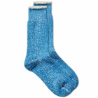 RoToTo Double Face Sock in Blue