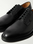 MORJAS - The Plain Toe Leather Derby Shoes - Black