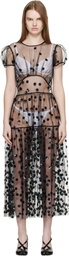 Cecilie Bahnsen Black CBnanna Midi Dress
