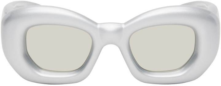 Photo: LOEWE Silver Inflated Butterfly Sunglasses