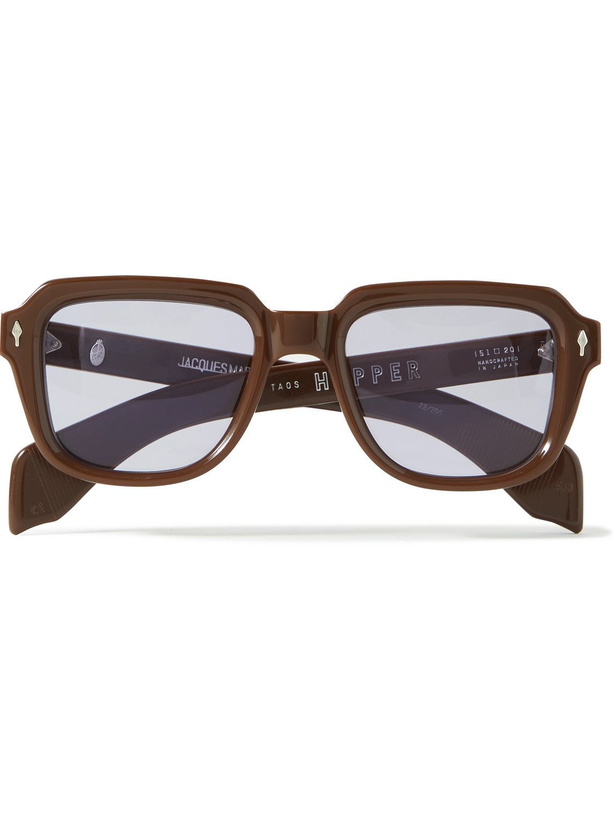 Photo: Jacques Marie Mage - Taos Square-Frame Acetate Sunglasses