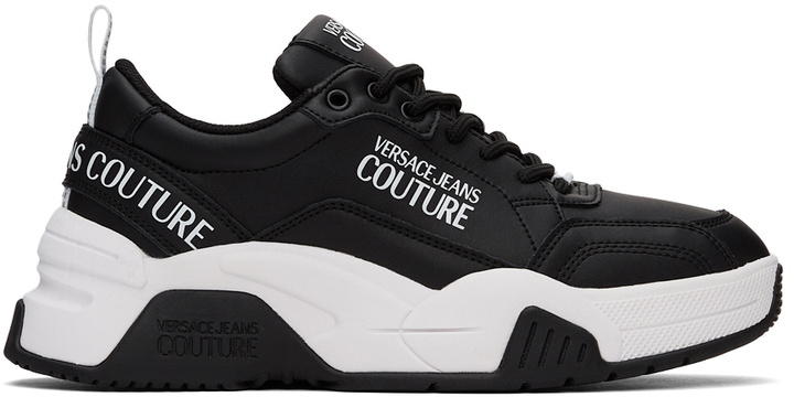 Photo: Versace Jeans Couture Black Logo Stargaze Sneakers