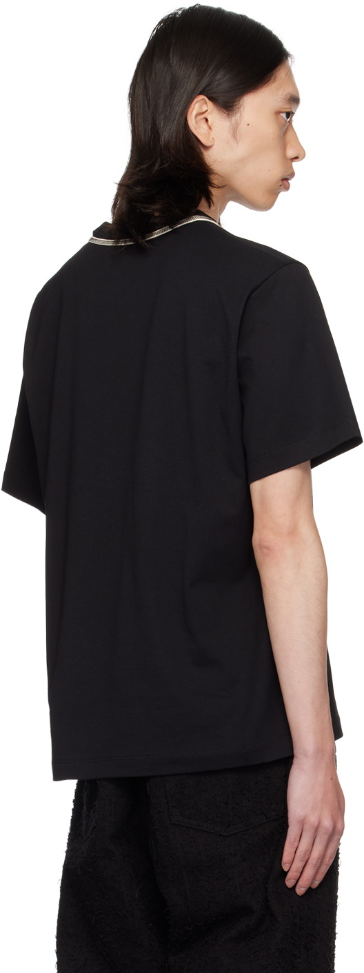 Craig Green Black Flatlock Lace T-Shirt
