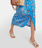 Tory Burch Printed silk midi dress