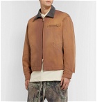Fear of God - Suede-Trimmed Cotton-Canvas Jacket - Brown