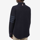 Thom Browne Men's Button Down Shirt Jacket in Navy
