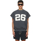 Fear of God ESSENTIALS Gray Relaxed Fleece Cutoff Sweatshirt