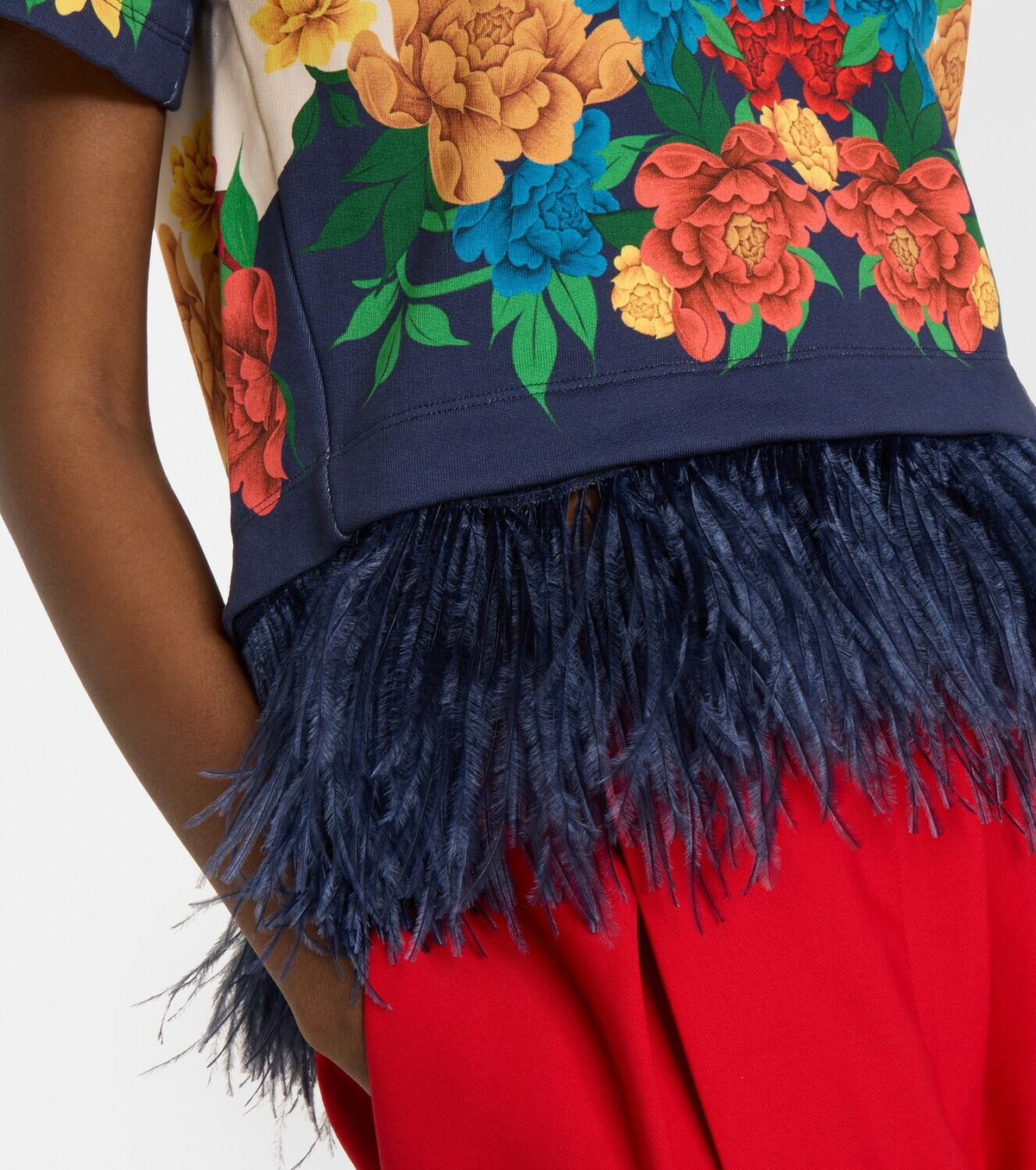 La DoubleJ La Scala floral cotton jersey T-shirt