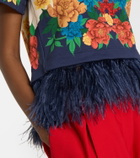La DoubleJ La Scala floral cotton jersey T-shirt