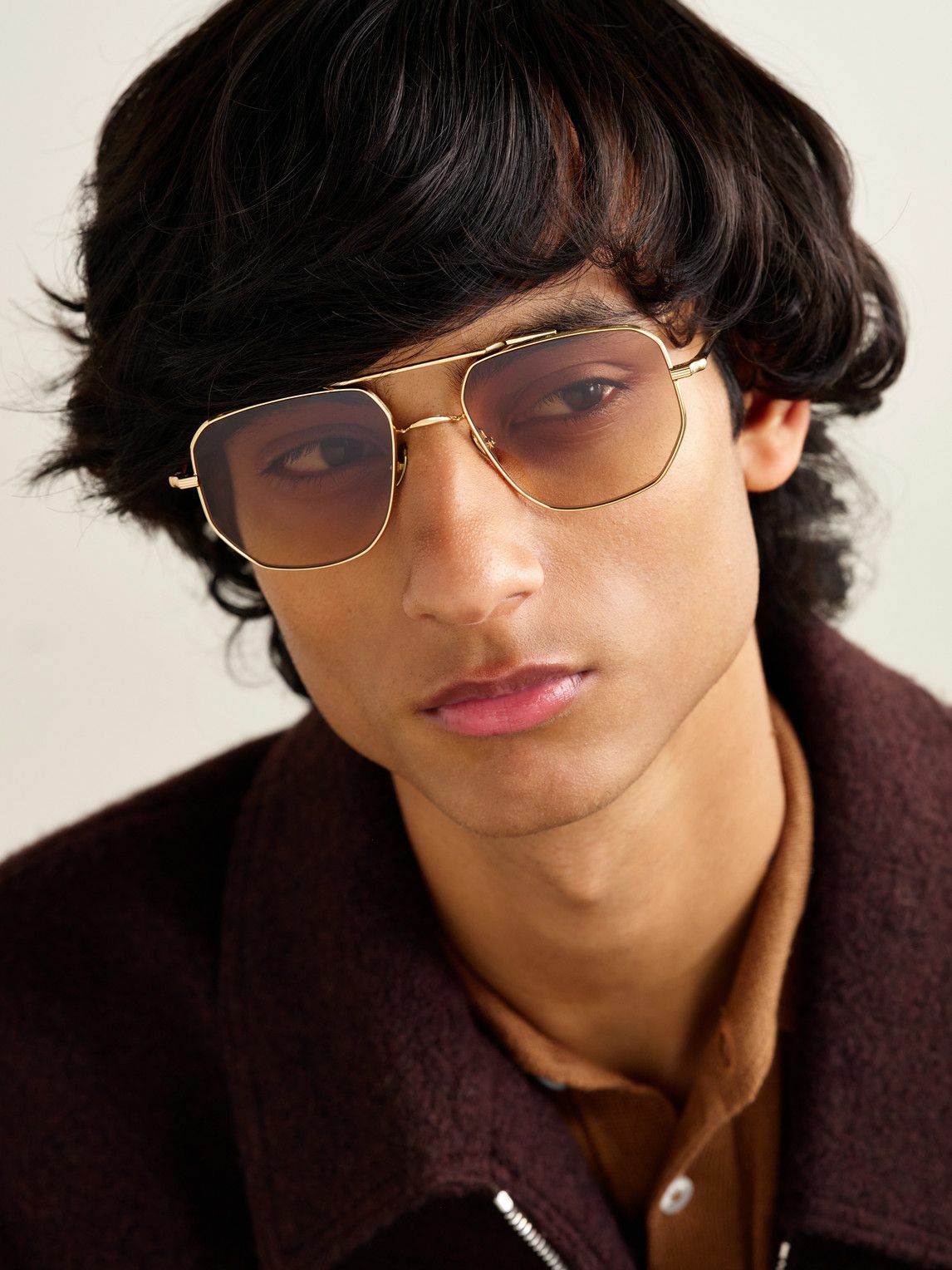 AHLEM - Campbell Addy 19 Aviator-Style Gold-Tone Sunglasses