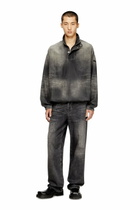 Diesel Denim top with mock neck - T-Shirts - Unisex - Black