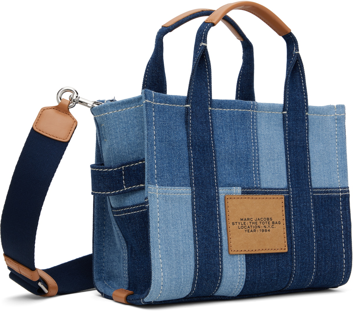 Marc Jacobs Blue 'The Denim Small' Tote