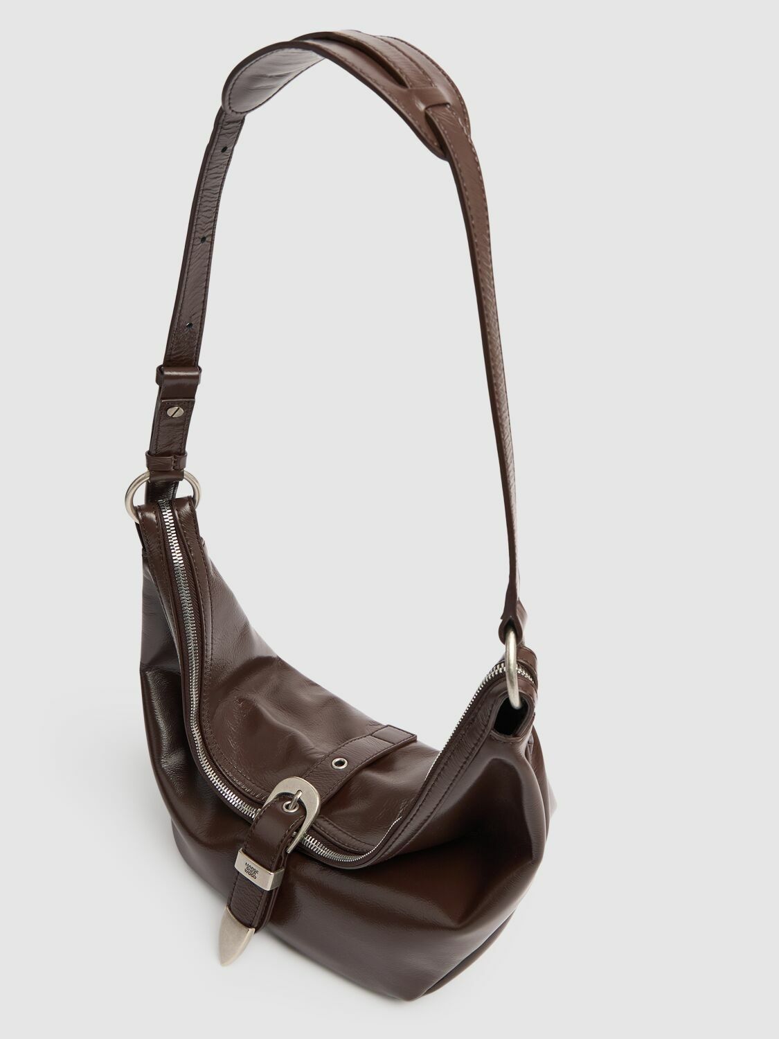 MARGE SHERWOOD Medium Belted Leather Hobo Bag