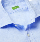 Sid Mashburn - Gingham Cotton-Poplin Shirt - Blue