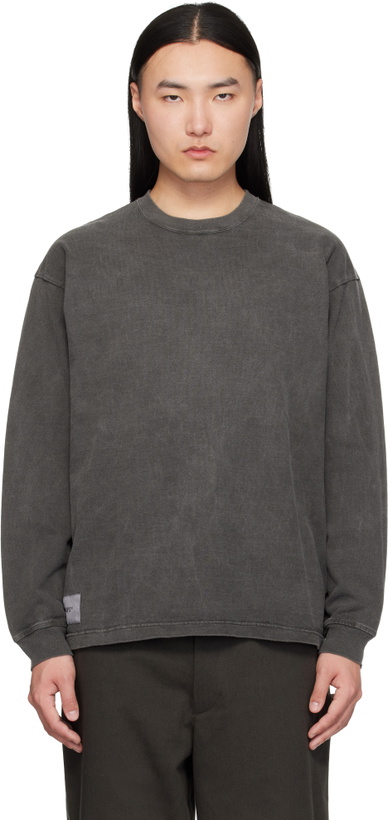 Photo: WTAPS Gray SIGN-OD Long Sleeve T-shirt