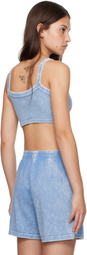 Alexander Wang Blue Cropped Camisole
