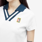 Nike Women's NSW Yoon Polo Top in White/Armory Navy