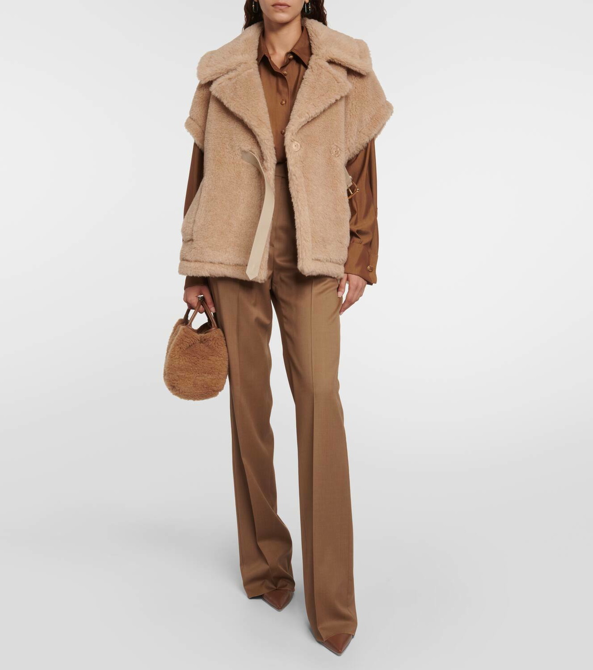 Max Mara マリンスモールテディトートバッグ Max Mara Marine Mini teddy tote bag Max Mara