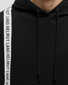 Helmut Lang Stripe Hoodie Black - Mens - Hoodies