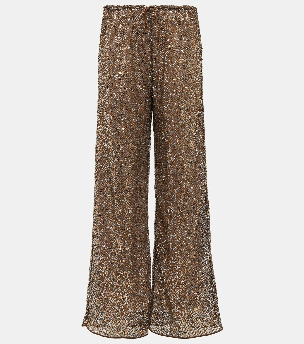 Oseree - Netquins sequined wide-leg pants