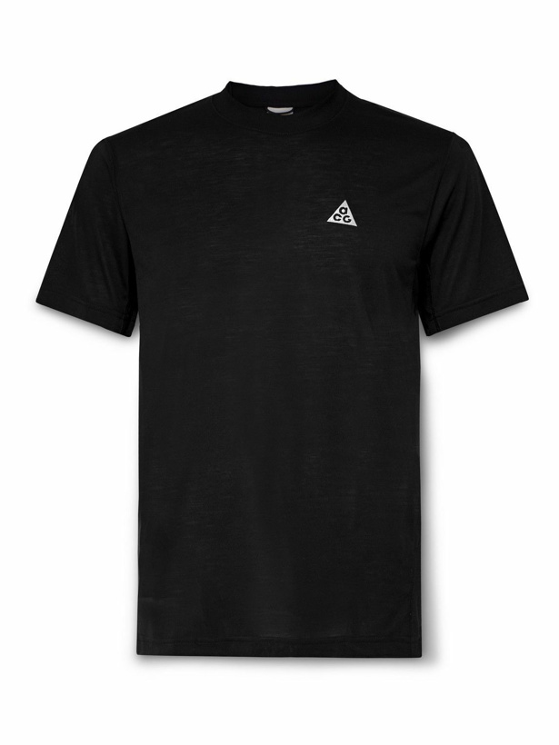Photo: Nike - ACG Logo-Embroidered Dri-FIT ADV T-Shirt - Black