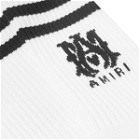 AMIRI Men's Ribbed MA Athletic Socks in White/Black