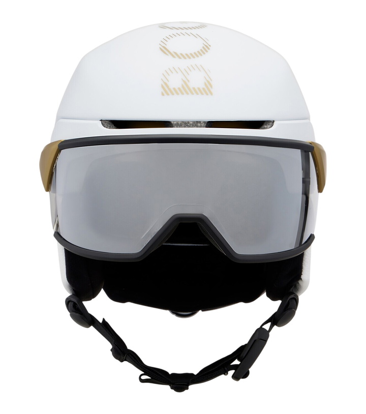 Photo: Bogner Logo leather-trimmed ski helmet