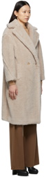 Max Mara Beige Teddy Bear Icon Coat