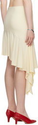 BELLE Yellow Flounce Miniskirt