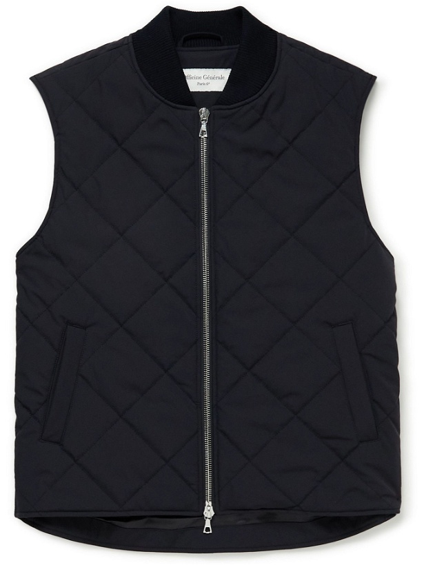 Photo: OFFICINE GÉNÉRALE - Dave Quilted Shell Gilet - Blue