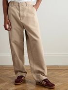Carhartt WIP - OG Single Knee Printed Straight-Leg Organic Cotton-Canvas Trousers - Neutrals