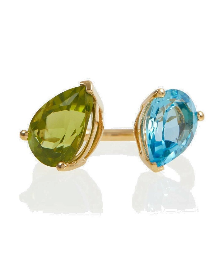 Photo: Persée 18kt gold ring with topaz and peridot