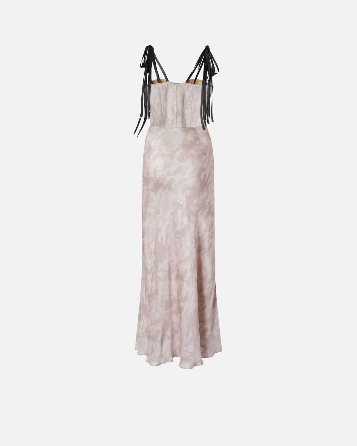 pinko horse dress Pinko Reimagine By Pinko X Patrick Mc Dowell Long Satin Dress With Horse  Print Pink/Nude Pinko