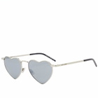 Saint Laurent Sunglasses Women's Saint Laurent SL 301 Lou Lou Sunglasses in Silver