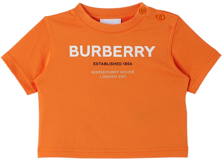 Photo: Burberry Baby Orange Horseferry T-Shirt