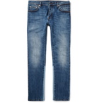 VALENTINO - Slim-Fit Panelled Stretch-Denim Jeans - Blue