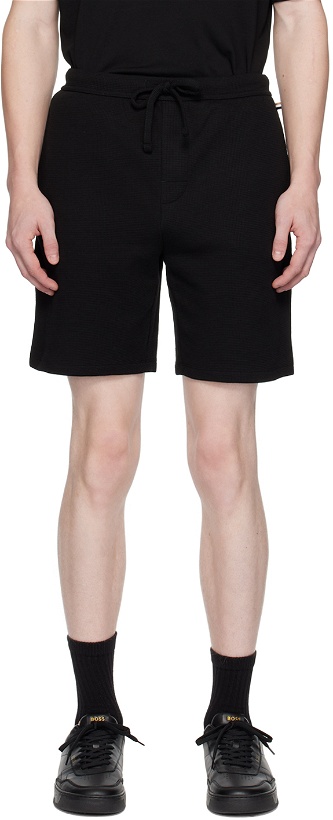 Photo: BOSS Black Embroidered Shorts