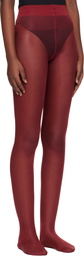 Wolford Burgundy Satin Touch 20 Tights