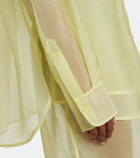 The Frankie Shop Peri sheer silk-blend shirt