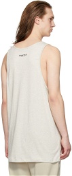 Essentials Three-Pack Off-White Jersey Tank Tops