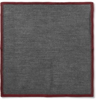 Brioni - Cashmere and Silk-Blend Pocket Square - Gray