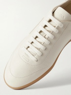 Zegna - 232 Full-Grain Leather Sneakers - White